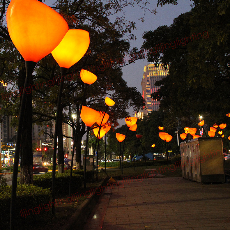 LED 花型庭院灯